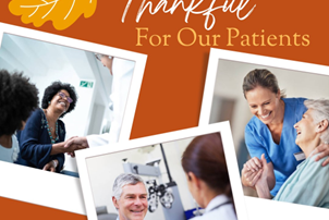 we are thankful for our patients