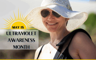 Woman outside wearing sunhat and sunglasses