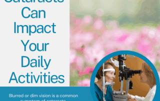Older woman getting an eye exam